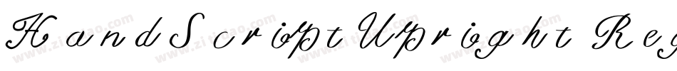 HandScriptUpright Regular字体转换